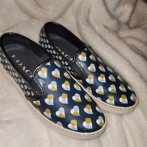 Coach Heart Skate Slip Ons. LIKE NEW sz 8.5